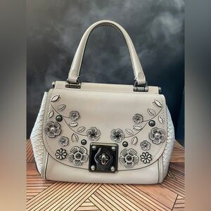 Coach Tea Rose Drifter (needs TLC)